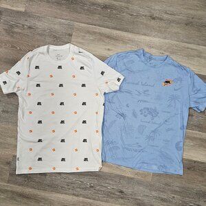 Nike Men’s XL Graphic Tee Bundle – Swoosh Island & Just Do It Allover